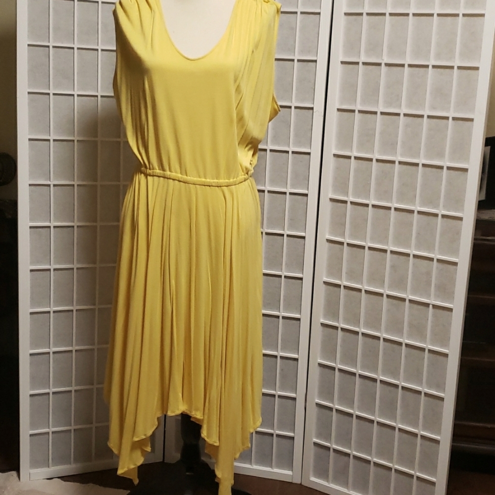 Rafaella yellow summer dress XL sleeveless